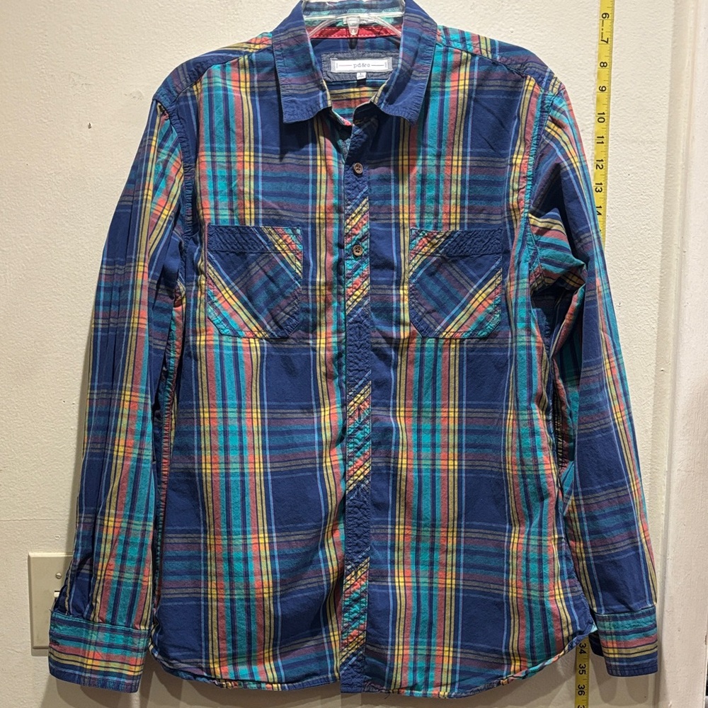 PD&C Multicolor Plaid Casual Shirt
